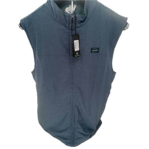NWT Travis Mathew Clear Cut reversible vest - various sizes - blue/green - Picture 1 of 7